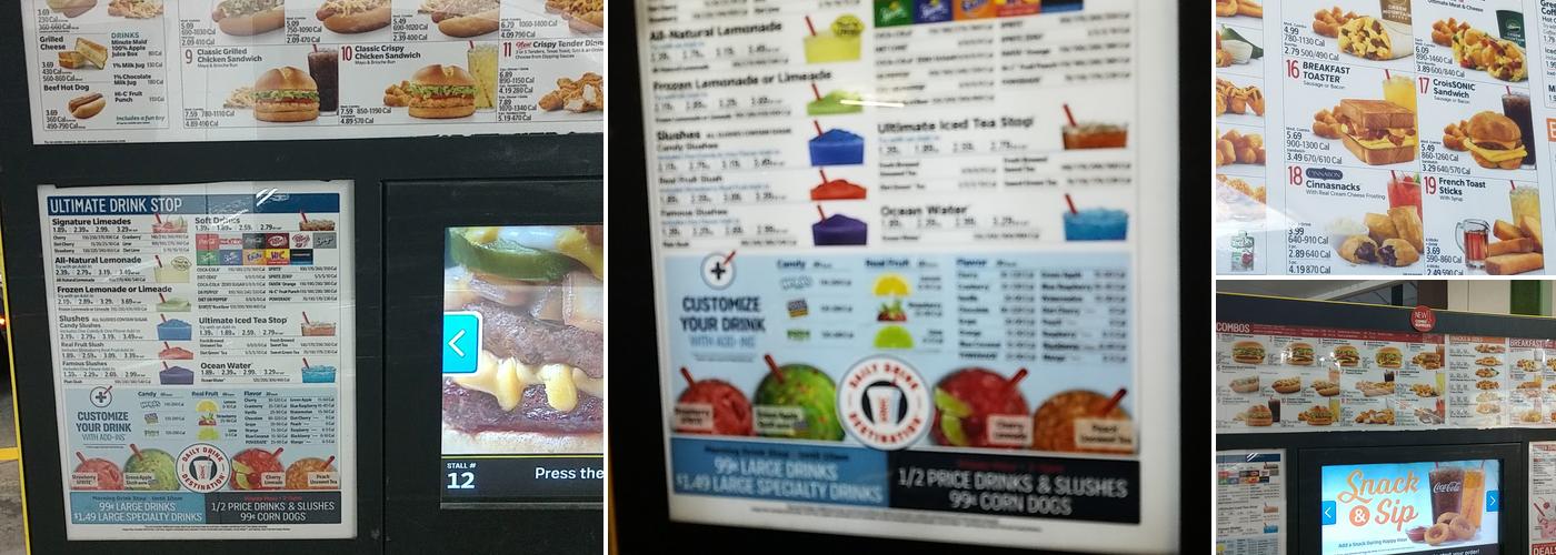 Sonic Drive-In Menu