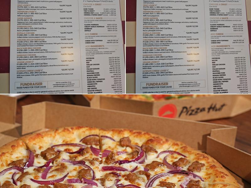 Pizza Hut Menu