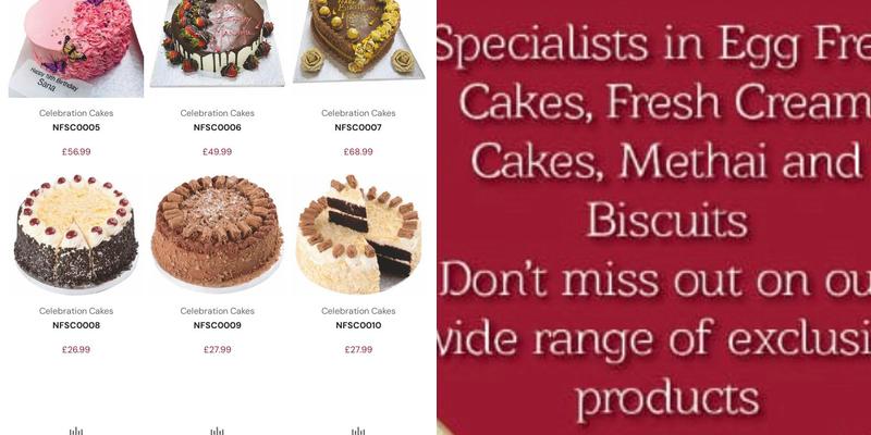 Nafees Bakers & Sweets Bolton Menu