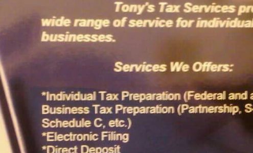 Tony's Tax Services