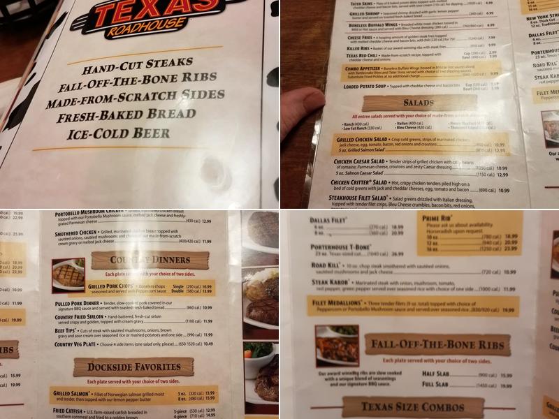 Texas Roadhouse Menu