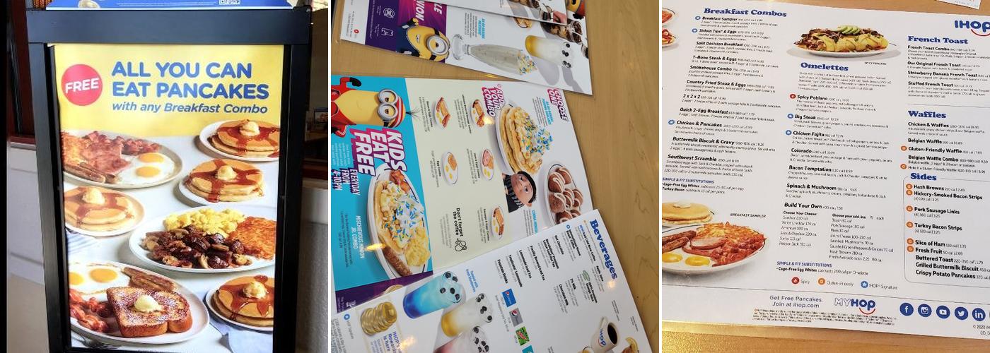 IHOP Menu