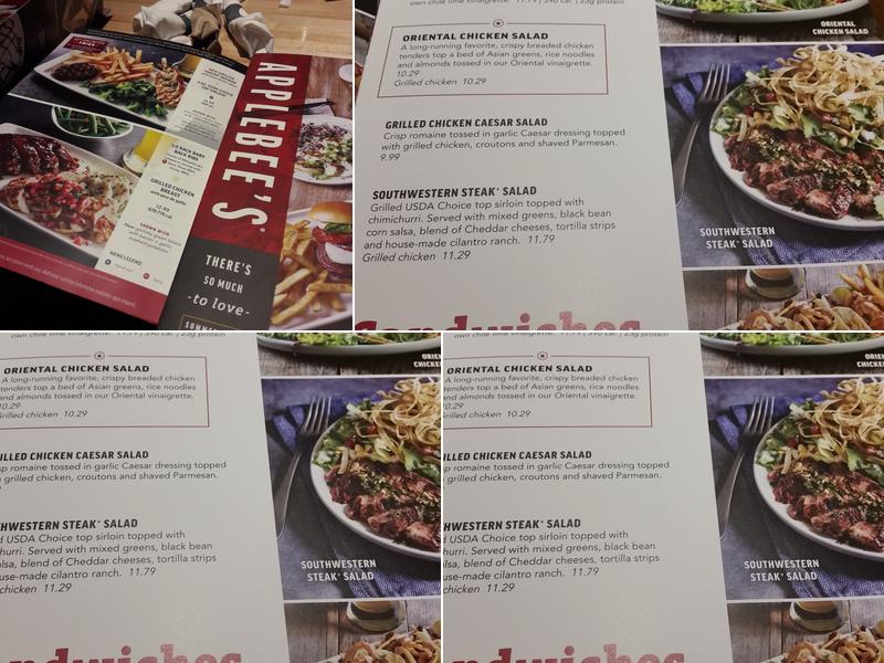 Applebee's Grill + Bar Menu