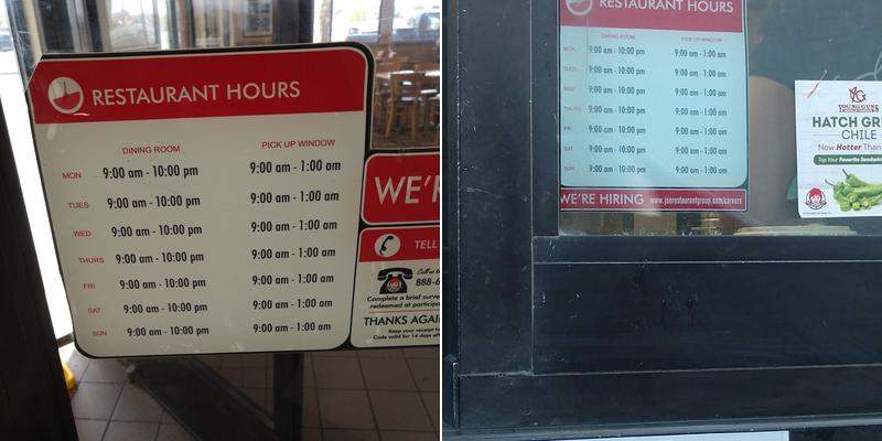 Wendy's Menu