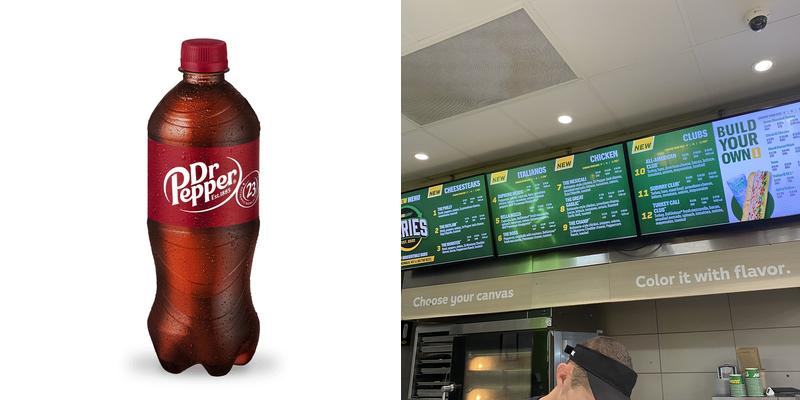 Subway Menu