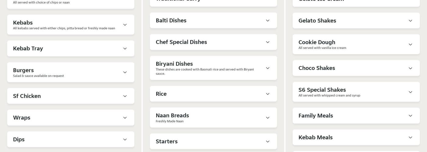 S6 Kebabish Menu