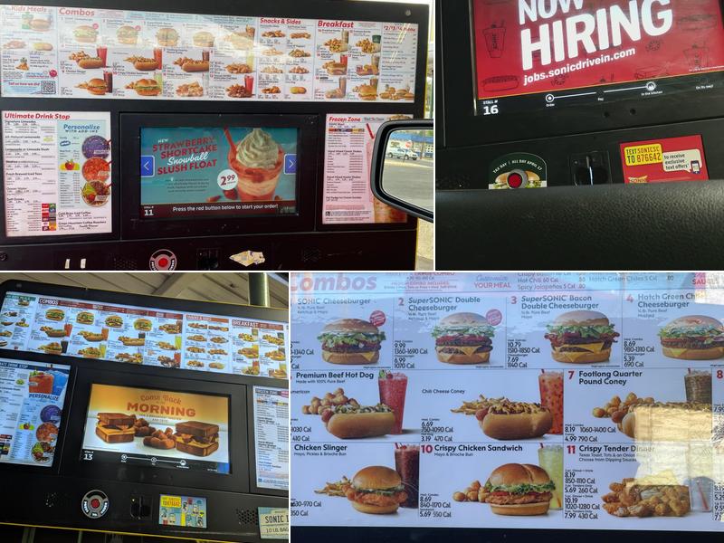 Sonic Drive-In Menu
