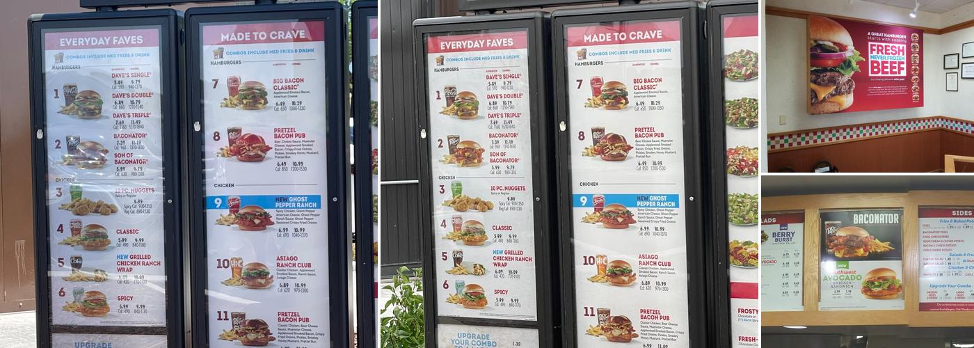 Wendy's Menu
