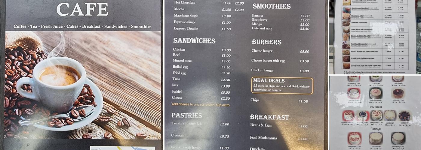 PONDEROSA CAFE Menu
