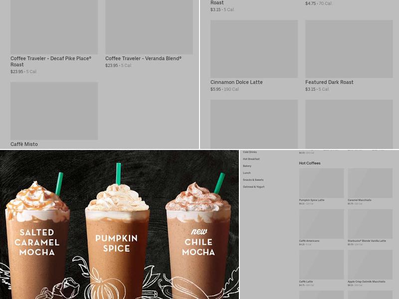 Starbucks Menu