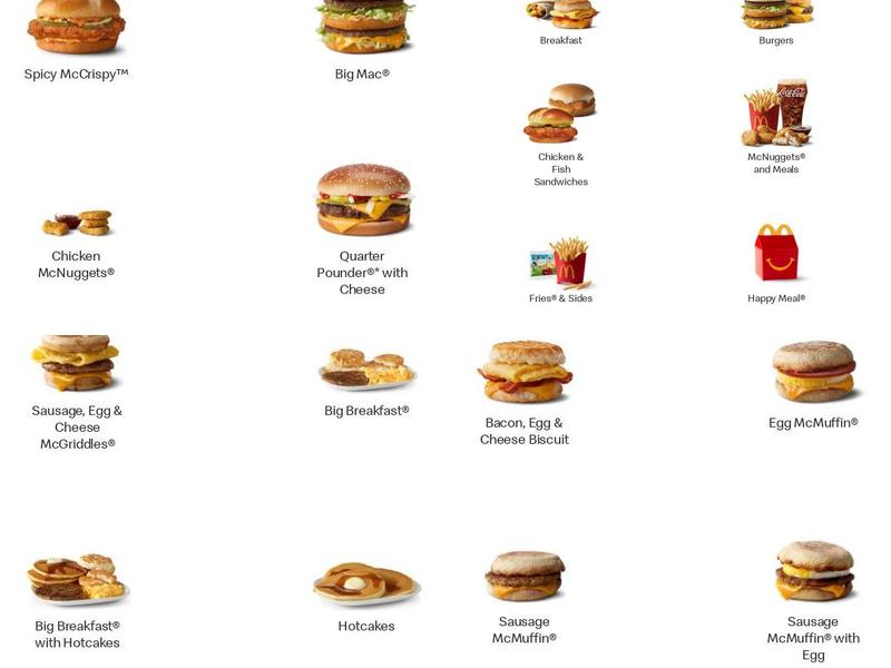 McDonald's Menu
