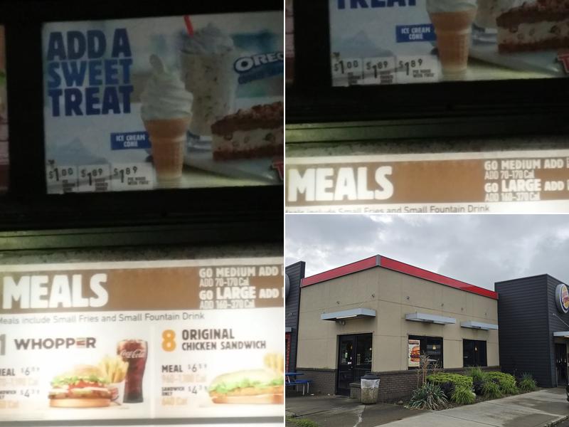 Burger King Menu