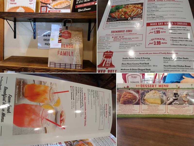 Bob Evans Menu