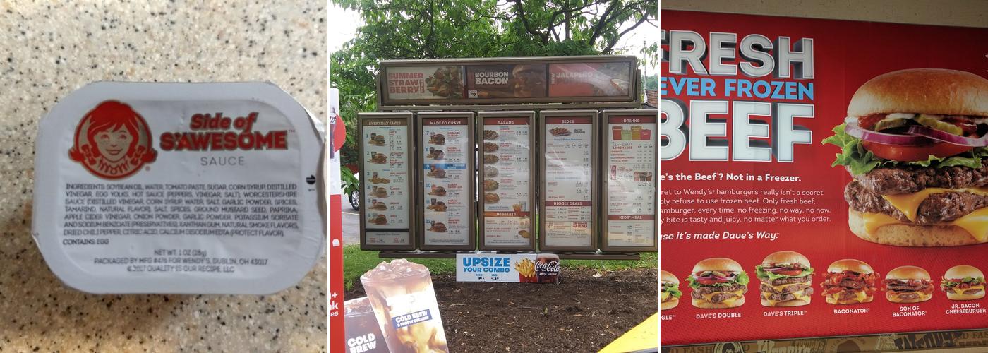 Wendy's Menu