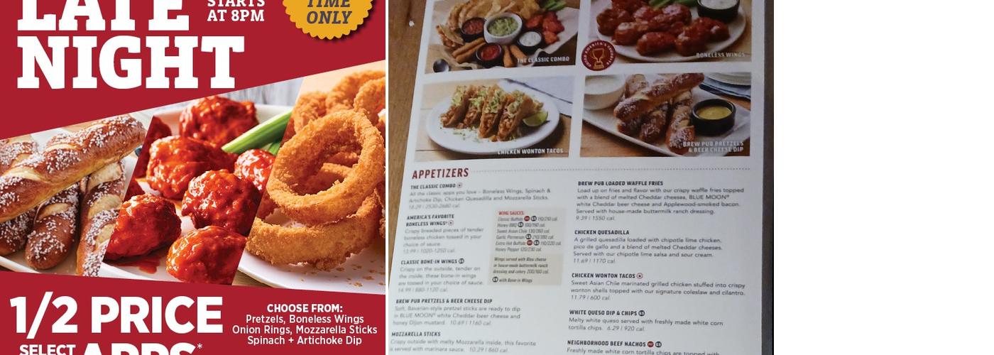 Applebee's Grill + Bar Menu