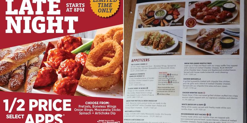 Applebee's Grill + Bar Menu