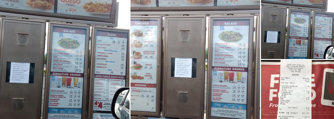 Wendy's Menu