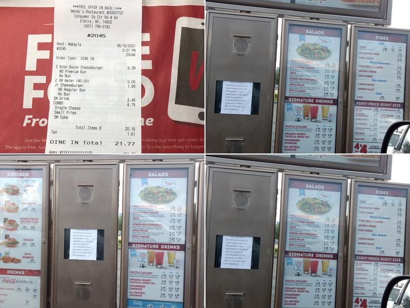 Wendy's Menu