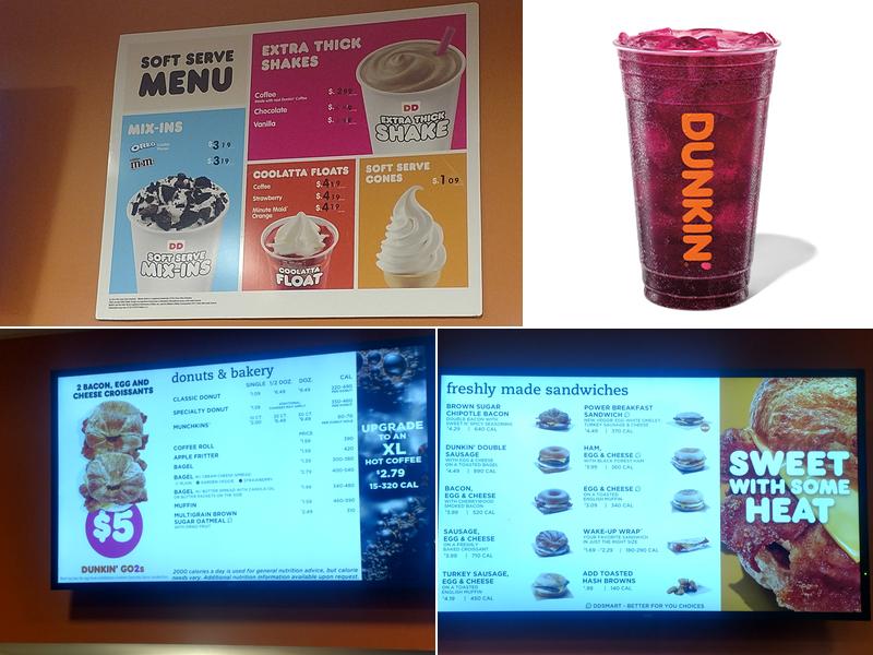 Dunkin' Menu