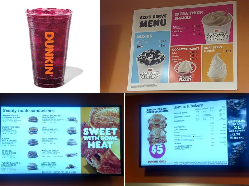 Dunkin' Menu