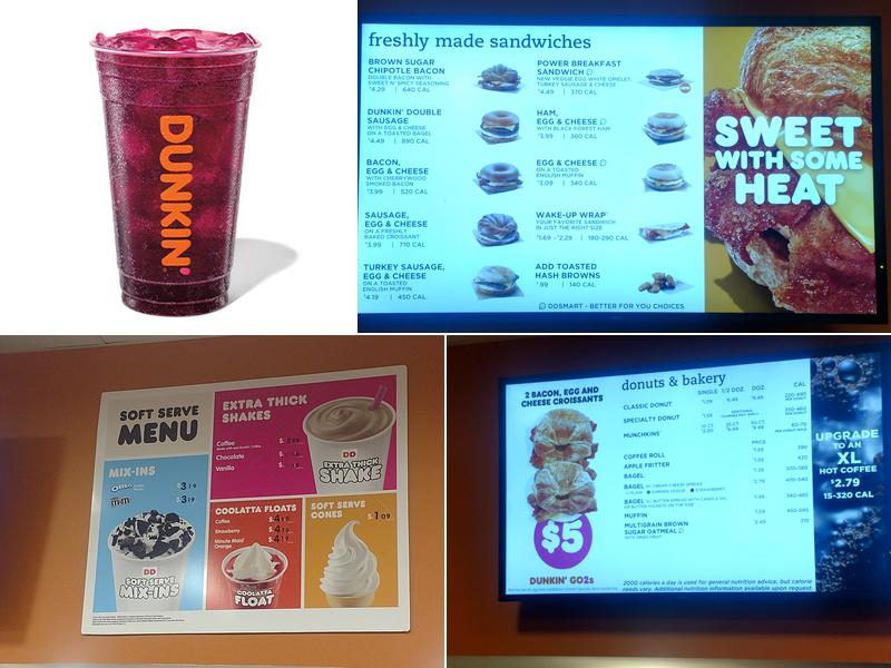 Dunkin' Menu