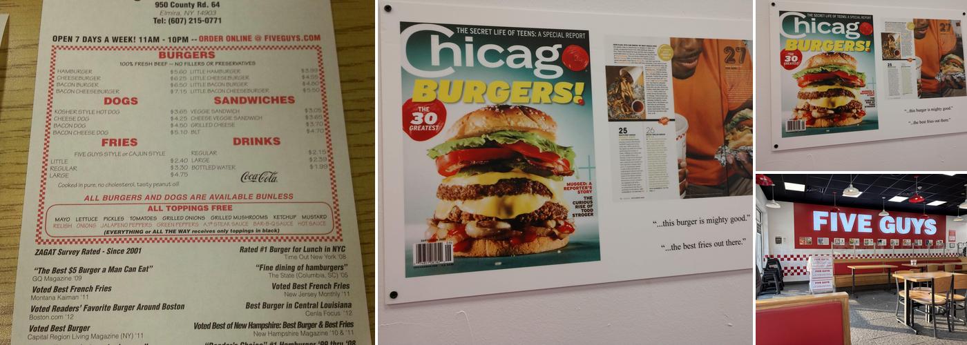 Five Guys Menu