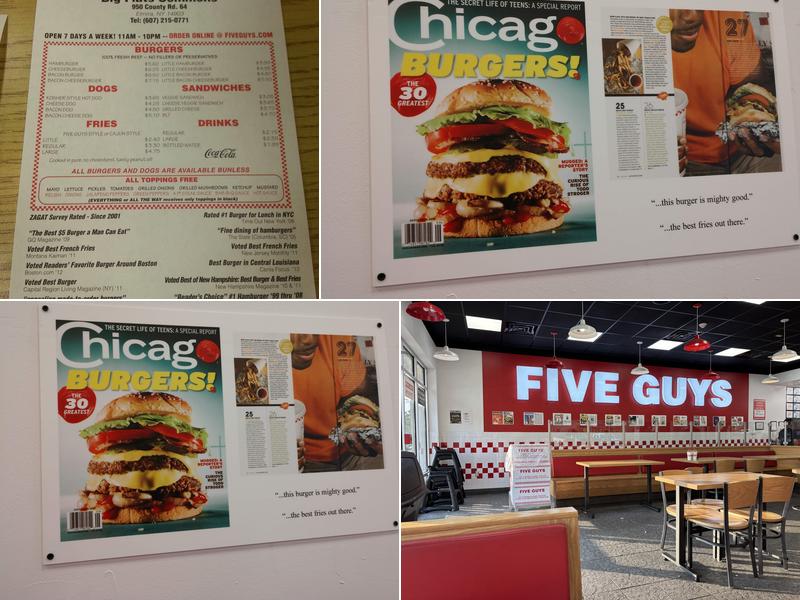 Five Guys Menu