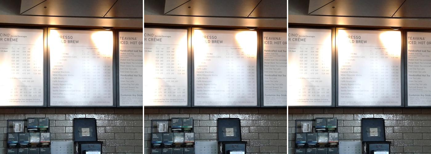 Starbucks Menu