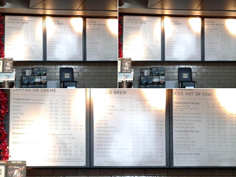 Starbucks Menu