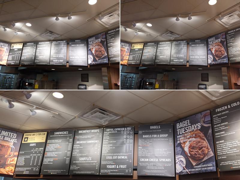 Panera Bread Menu