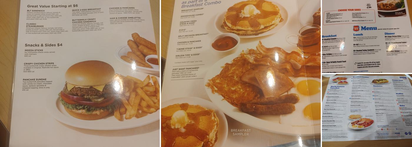 IHOP Menu