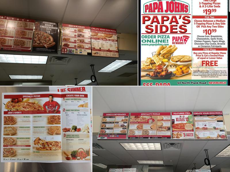 Papa Johns Pizza Menu