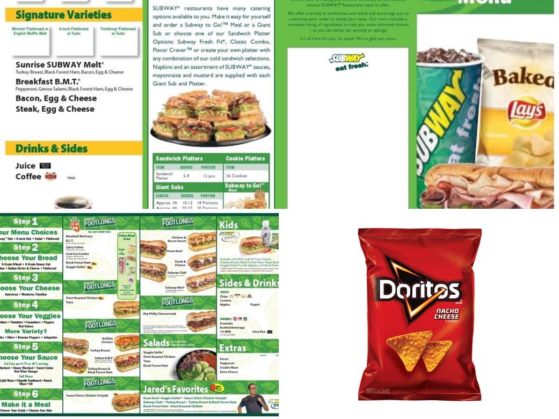 Subway Menu
