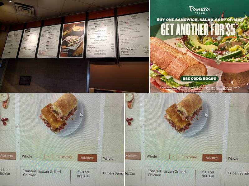 Panera Bread Menu