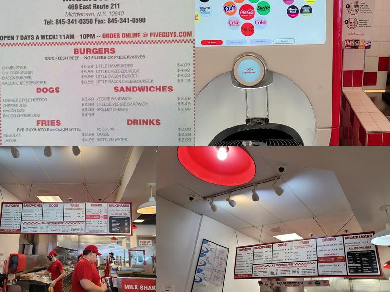 Five Guys Menu
