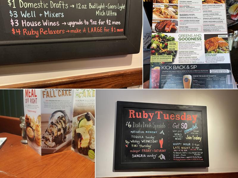 Ruby Tuesday Menu