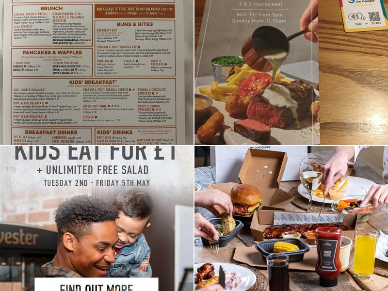 Harvester Broxden Manor Perth Menu