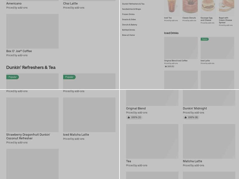 Dunkin' Menu