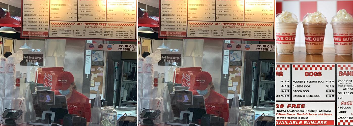 Five Guys Menu