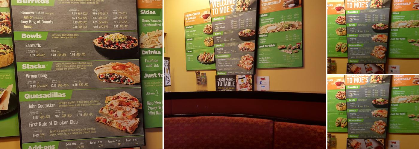 Moe's Southwest Grill Menu