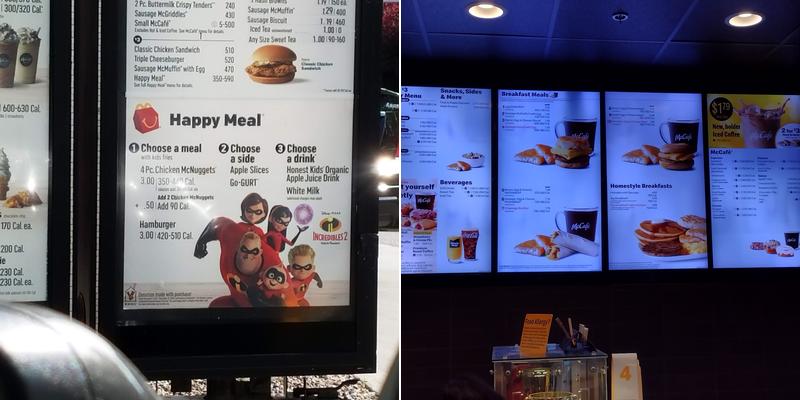 McDonald's Menu