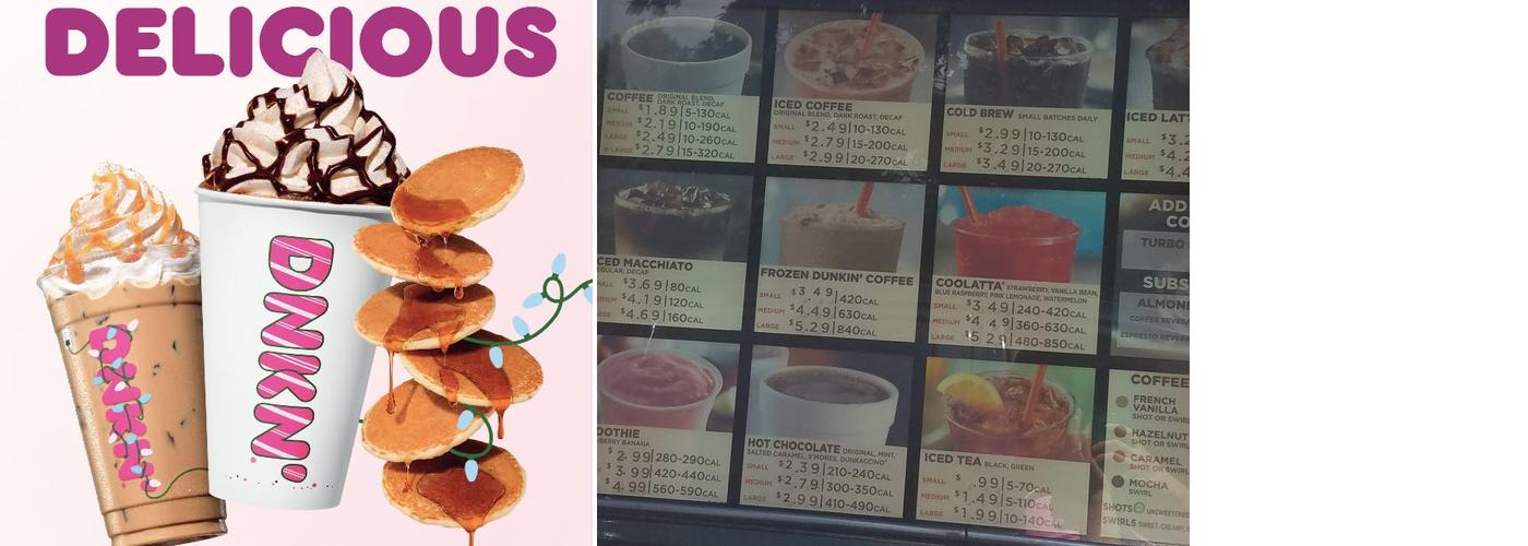 Dunkin' Menu