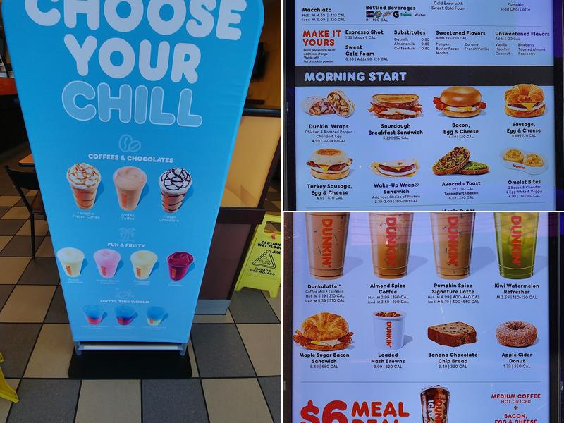 Dunkin' Menu