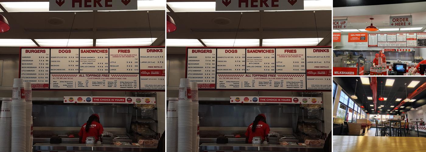 Five Guys Menu