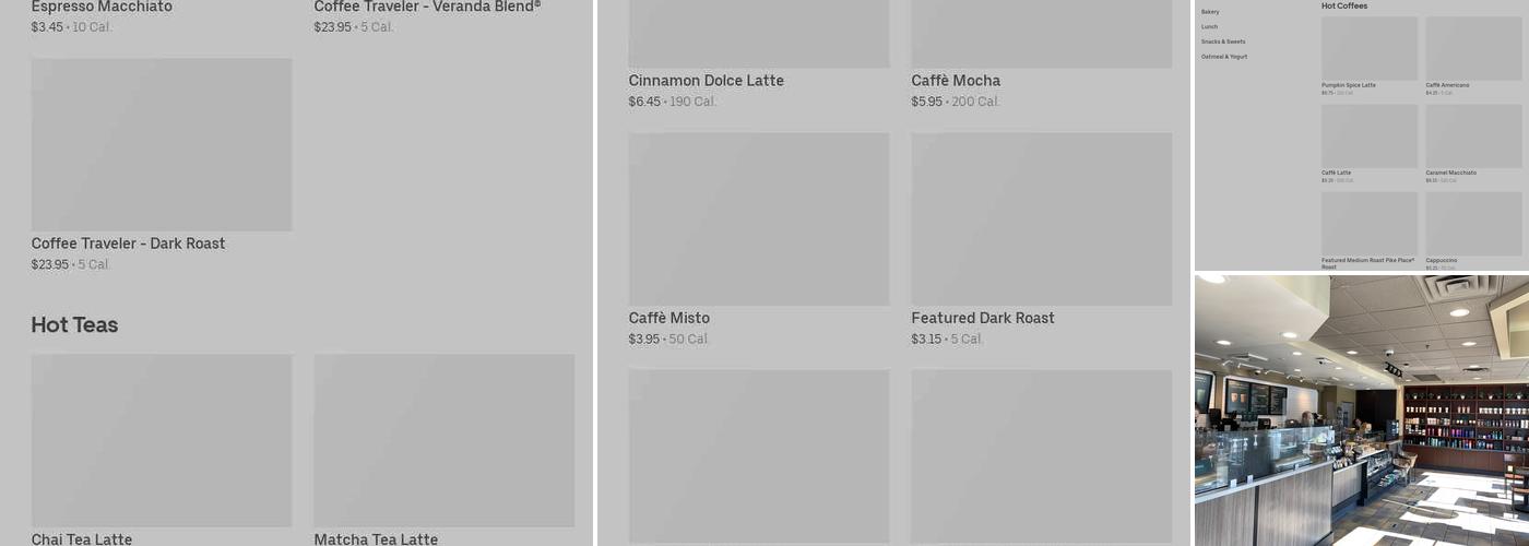 Starbucks Menu