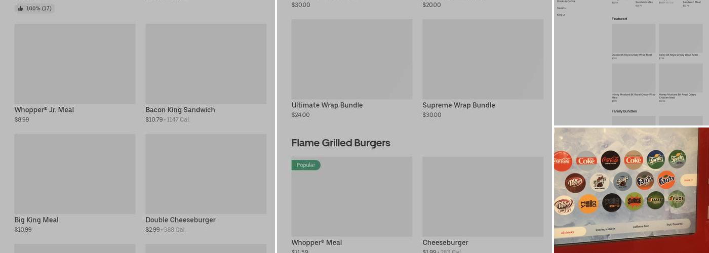 Burger King Menu