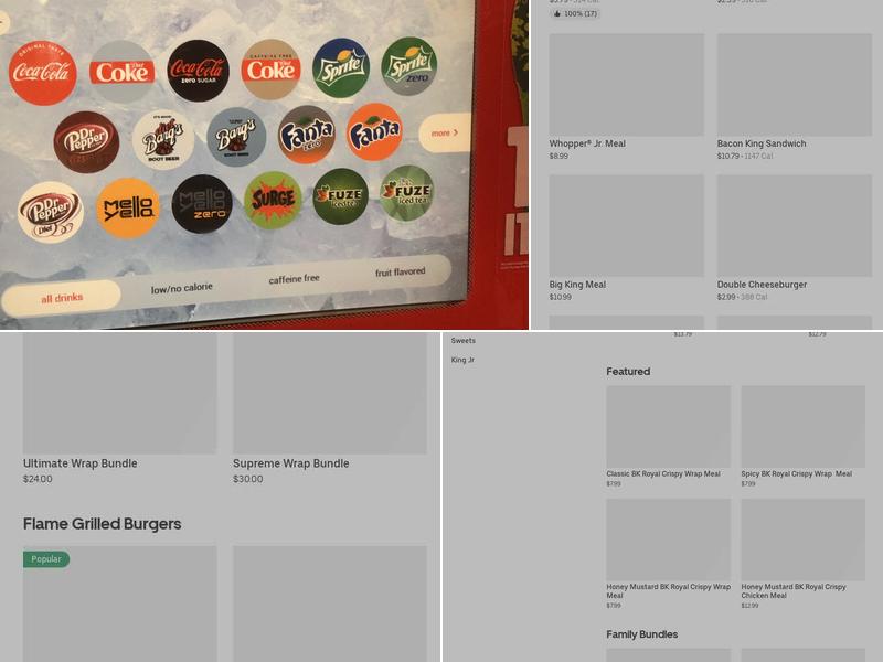 Burger King Menu