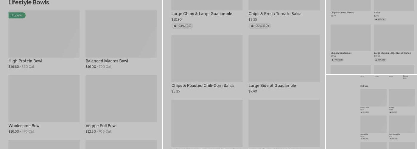 Chipotle Mexican Grill Menu