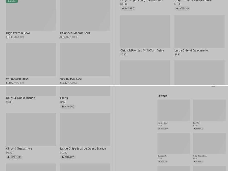 Chipotle Mexican Grill Menu