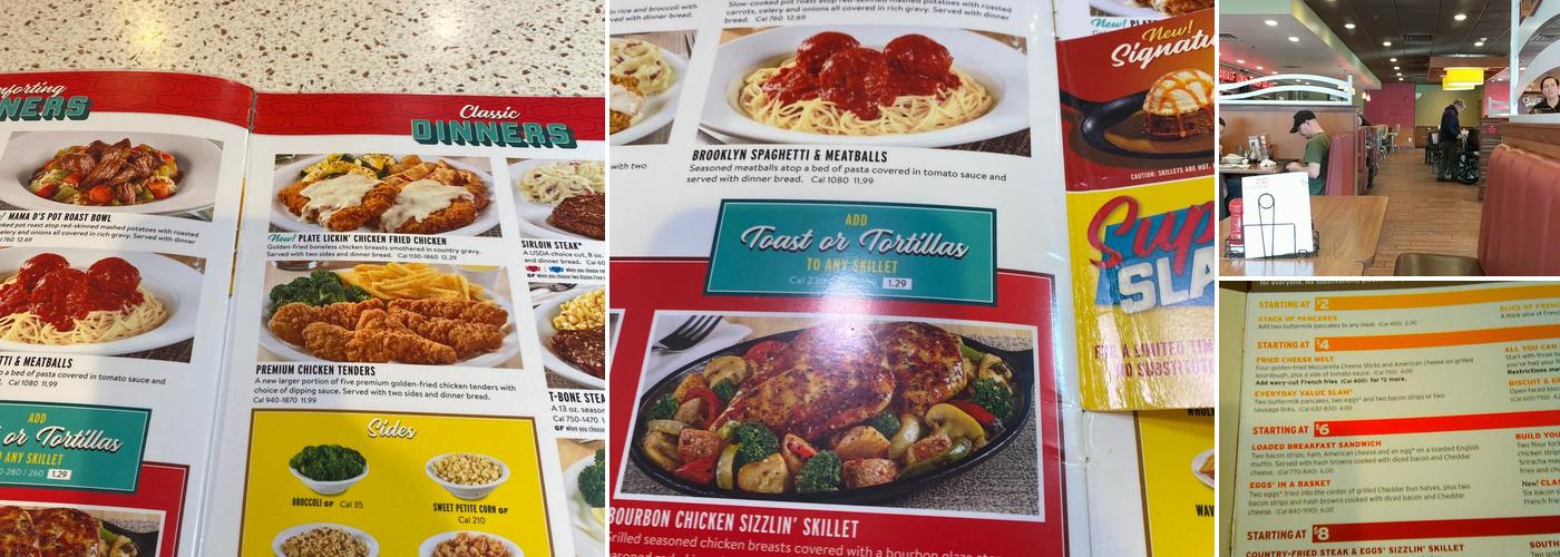Denny's Restaurant Menu